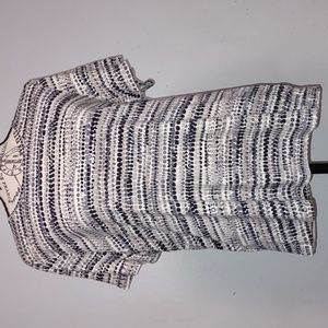 Croft & Barrow Women Tops Plus Size 1X 100% Cotton Print Polkadot Multicolor